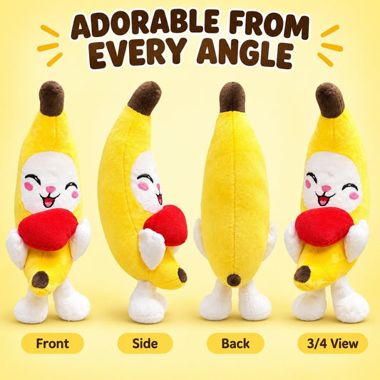 Crybananacat Official Adorable Banana Cat Plush Toy | Ultra Soft Cute Toy